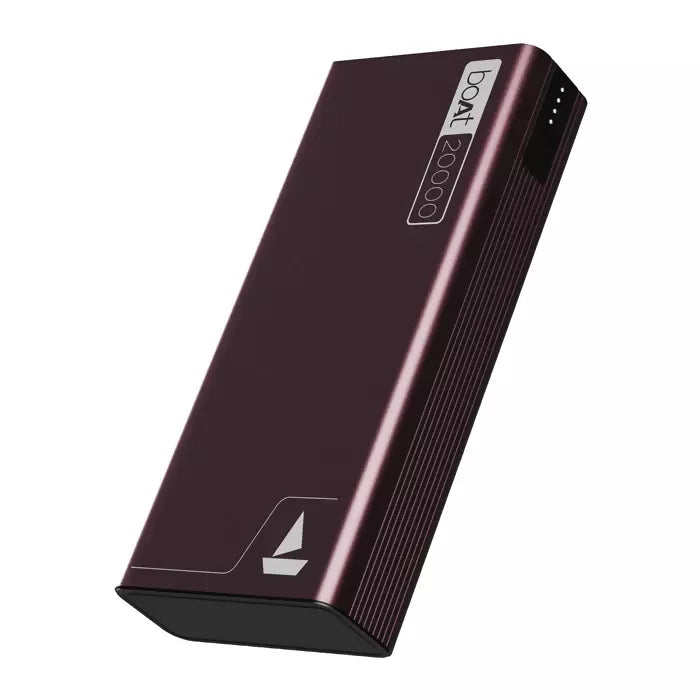 boAt एनर्जीशूरूम PB400 पावरबैंक 20000mAh बैटरी, 22.5w फास्ट चार्जिंग, 12-लेयर स्मार्ट IC प्रोटेक्शन और एल्युमीनियम अलॉय केसिंग के साथ (कार्बन ब्लैक)