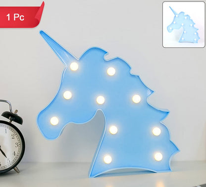 Unicorn Shaped Led Decorative Night Light (1 Pc)