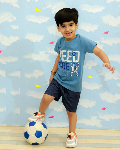 Need Some Space Boys T-Shirt And Shorts Set - KCW-AN-NSSH-1-2