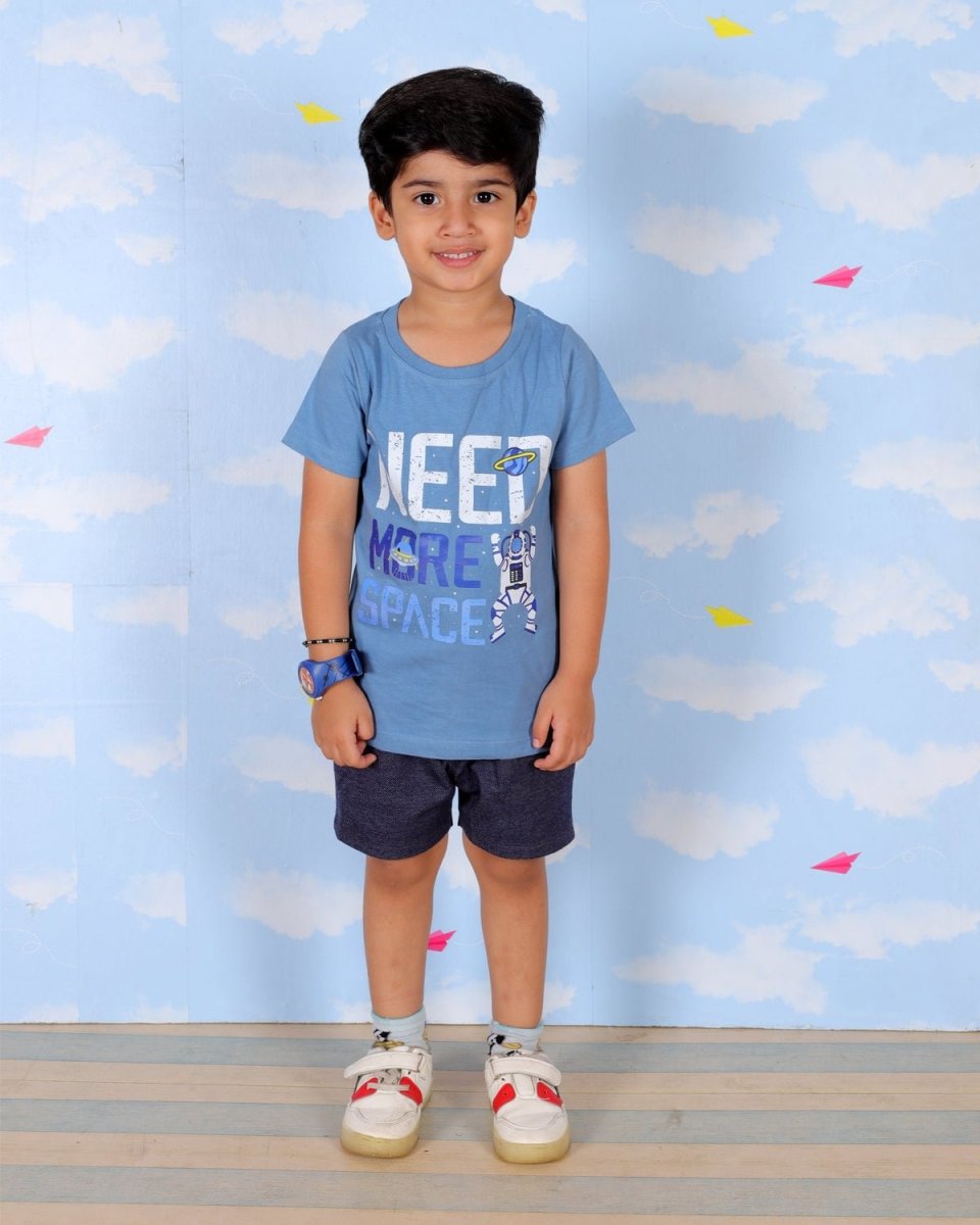 Need Some Space Boys T-Shirt And Shorts Set - KCW-AN-NSSH-1-2