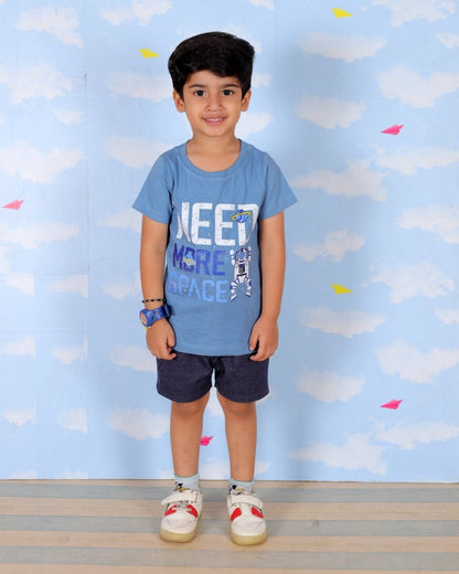 Need Some Space Boys T-Shirt And Shorts Set - KCW-AN-NSSH-1-2