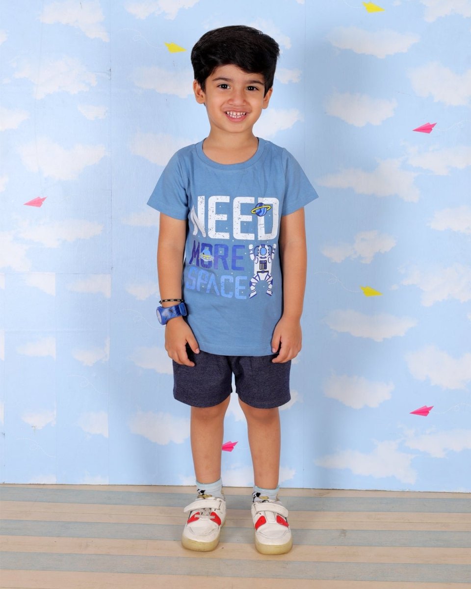 Need Some Space Boys T-Shirt And Shorts Set - KCW-AN-NSSH-1-2