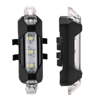 Rechargeable White LED Front Bicycle Light – Waterproof & Bright