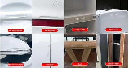 Self-Adhesive Clear Door Bumper Pads Wall Protector Rubber Stoppers for Doors, Cabinets & Furniture (10 Pcs)