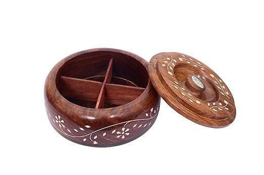 Single wood spice box (medium) - HalfPe