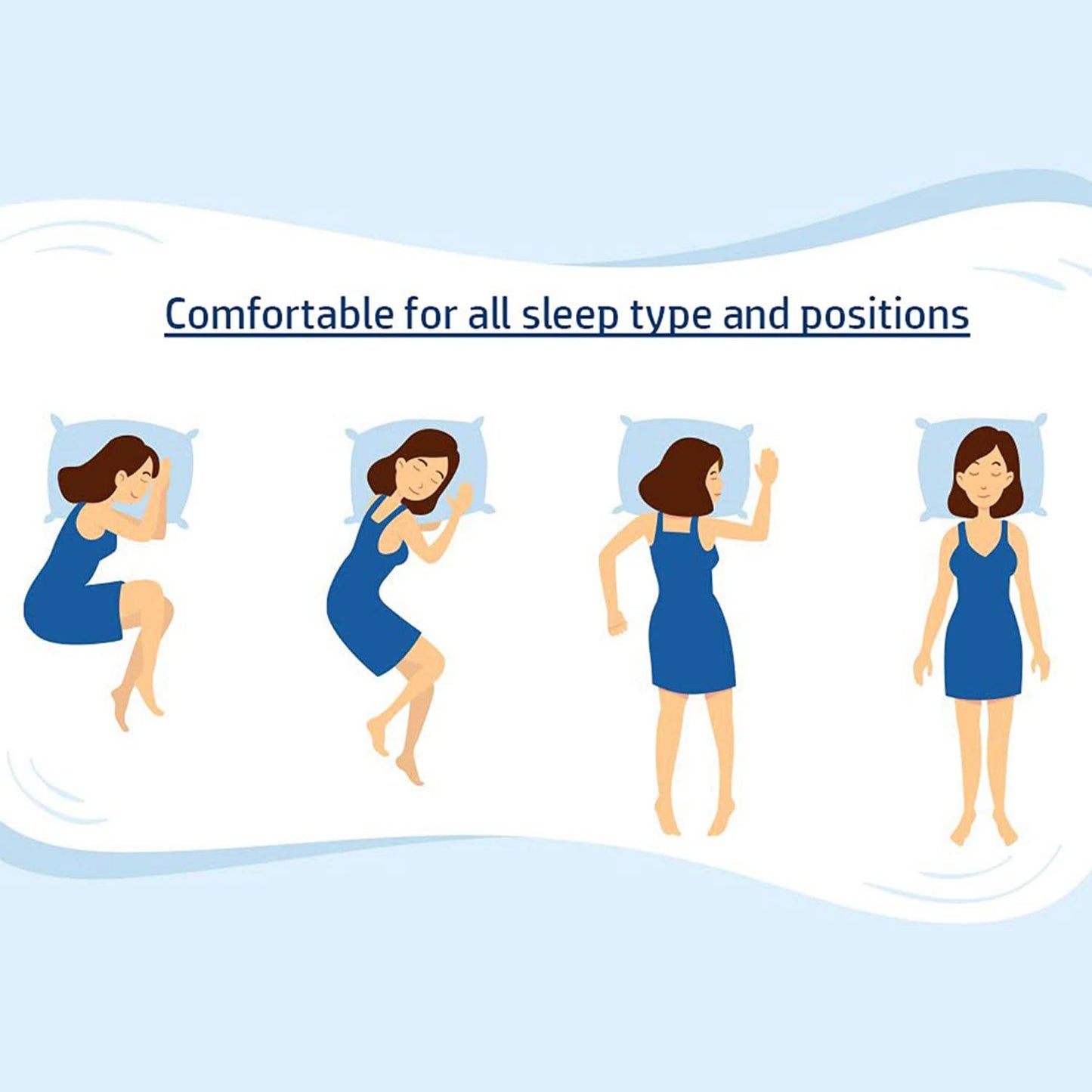 Soft Square Decorative Pillow Cover for Sofa, Bed, Couch – 60x60 cm, 1 Pc