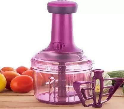 One Tool and Endless Chopping with this Multifunctional Push Chopper for vegetables and fruit (500ml) - HalfPe