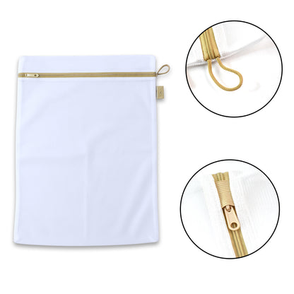 Large Mesh Laundry Bags For Delicates With Premium Zipper Travel Storage Organize Bag Clothing Washing Bags For Laundry Blouse Bra Hosiery Stocking Underwear Lingerie (1 Pc)