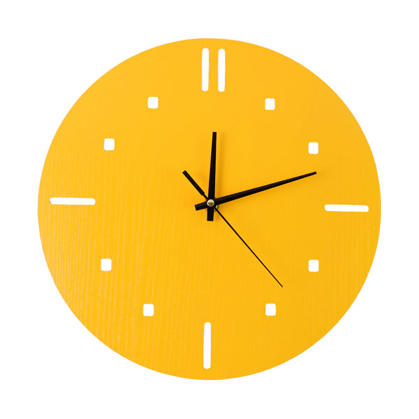 Modern Round Wall Clock Stylish And Silent Non-ticking Decorative Timepiece (1 Pc)