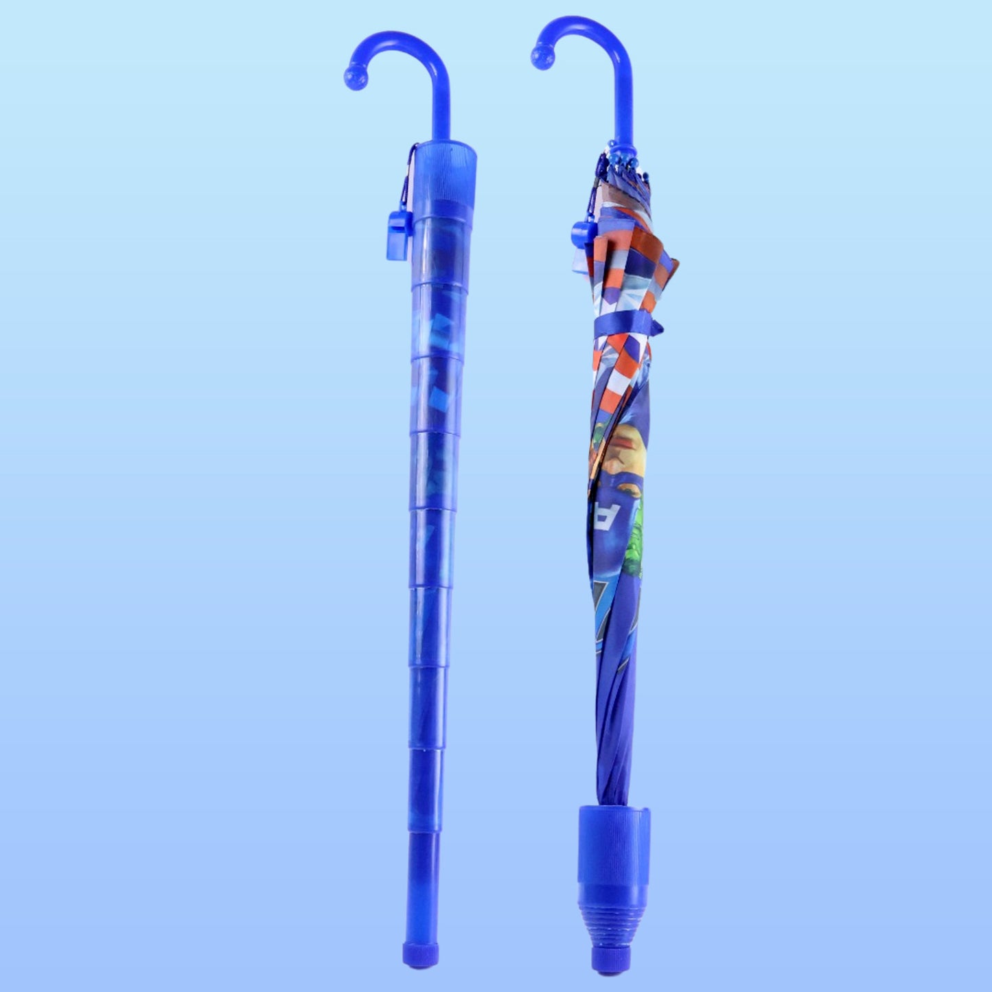 Umbrella With Handle And Lightweight Safety Round Plastic Cap