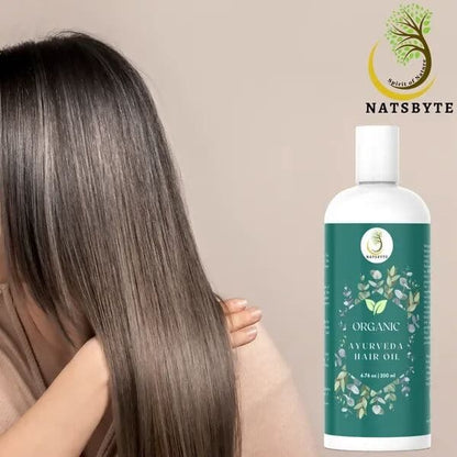 NATSBYTE Ayurveda Hebal Hair Oil | Hair oil for healthy hair, scalp nourishment, growth 100% pure & natural oil | NATSBYTE - HalfPe