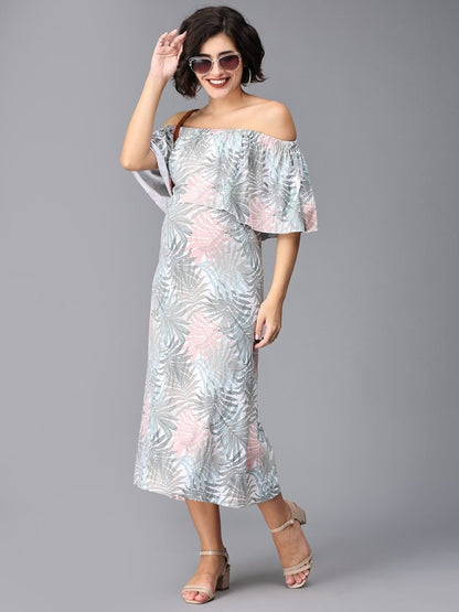 Oasis Tropical Maternity and Nursing Dress - DRS-FLPR-S