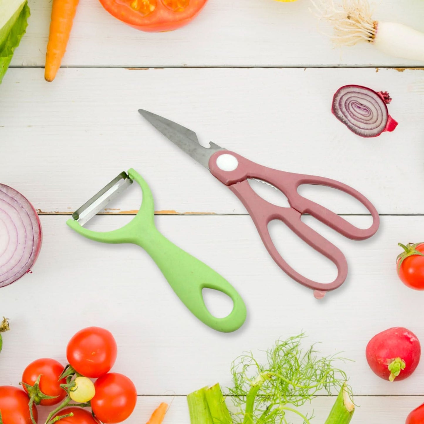 6-Pc Corrugated Forged Kitchen Knife Set with Storage Box