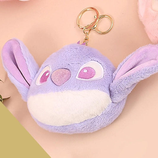 Cute stitch plush 2 in 1 keychain & pouch - HalfPe