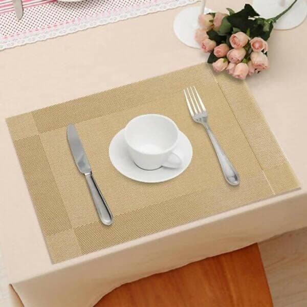 P-plus international washable PVC vinyl heat resistant dinner table mats - HalfPe