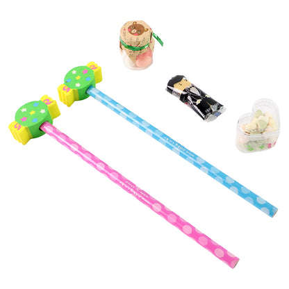 Fun Candy Design Pencil Set With Accessories (1 Set  Mix Design)