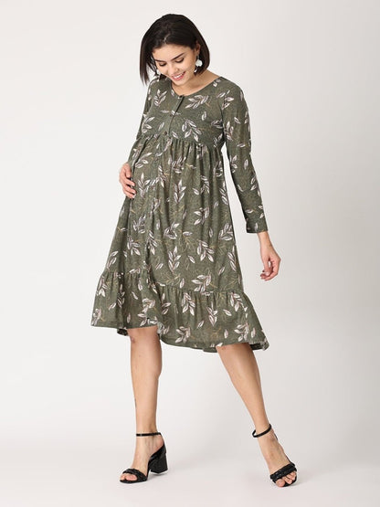 Olive Garden Maternity and Nursing Dress - DRS-OLVGN-S