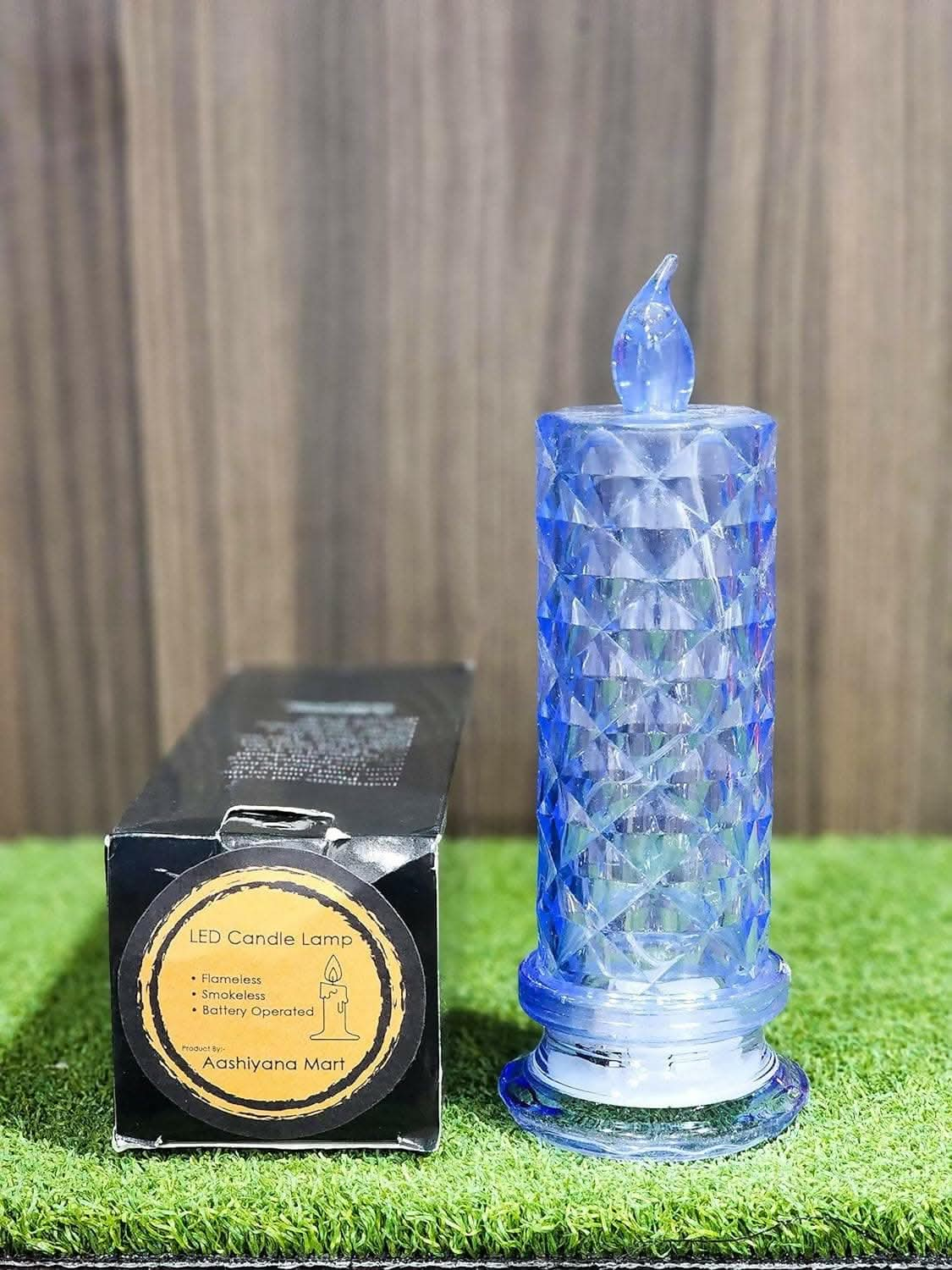 LED Candle for Home Decor, Celebration, Lighting, Diwali & Festival Decoration (Blue) - HalfPe