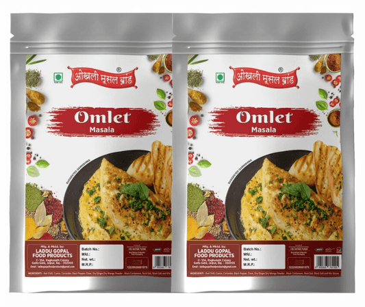 Omlet masala 380gm(pack of 2x 190g) | OKHLI MUSAL BRAND - halfpeapp