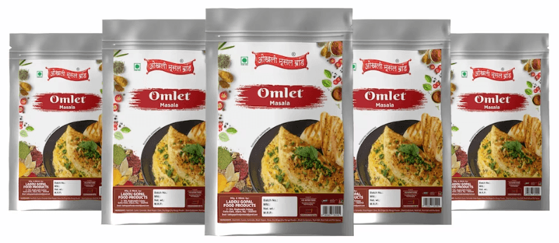 Omlet masala 400g(pack of 5x 80g) | OKHLI MUSAL BRAND - halfpeapp