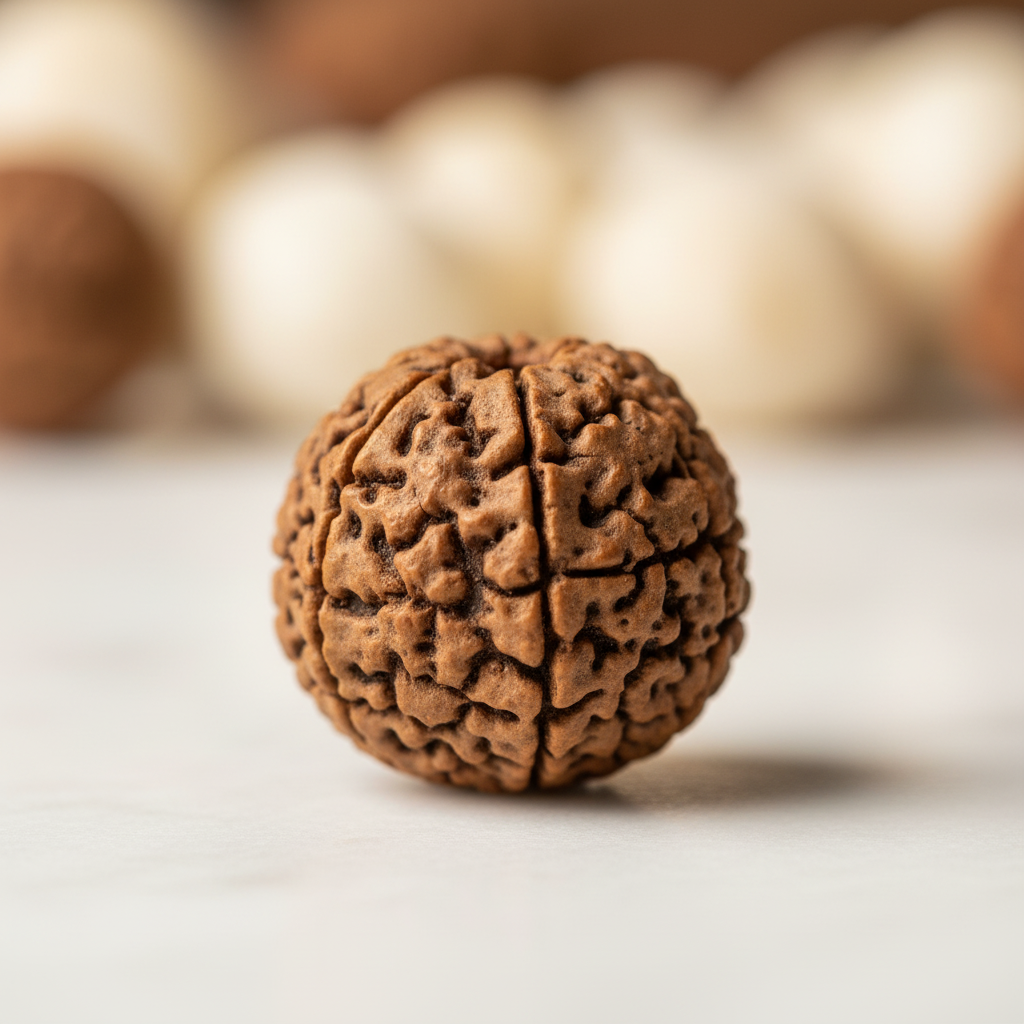 4 Mukhi Rudraksha – Sacred Bead for Wisdom & Knowledge