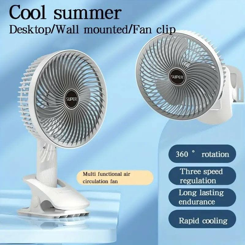 USB Rechargeable Small Hanging Mini Handheld Electric Fan - HalfPe