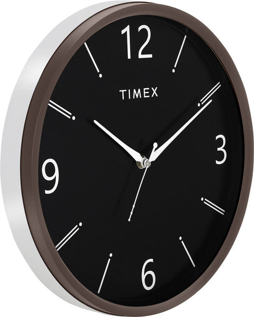 Timex Analog 29.7 cm X 29.7 cm Wall Clock??(Brown, With Glass, Standard)