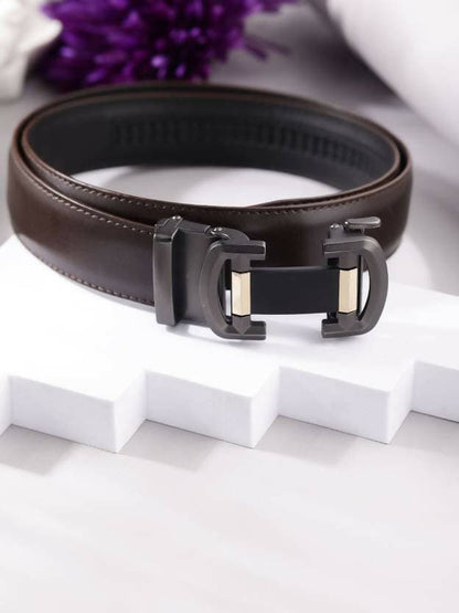 Men's Formal Brown Genuine Leather Belt - HalfPe