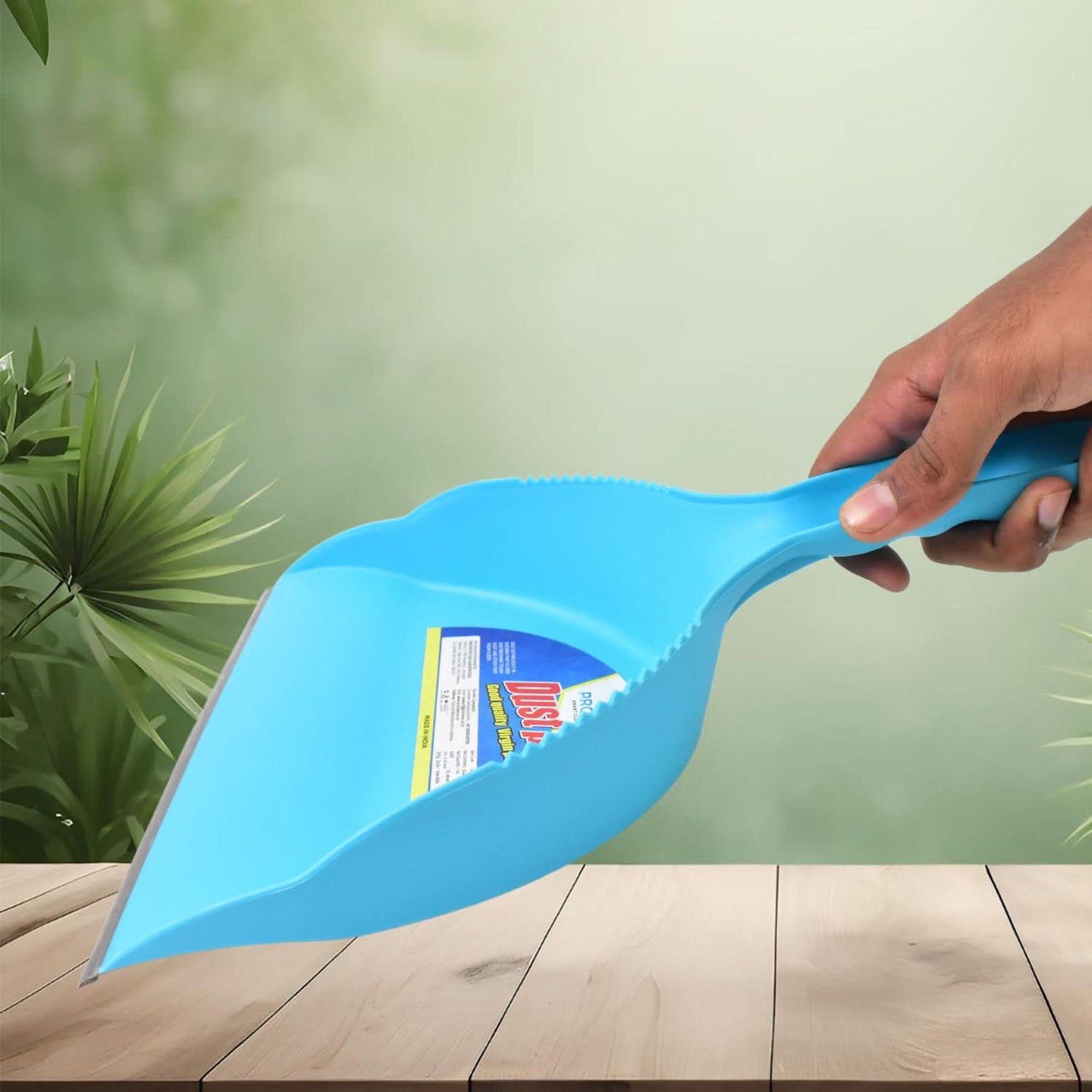 Heavy-Duty Plastic Dustpan with Handle – Durable & Lightweight Cleaning Tool (1 Pc)