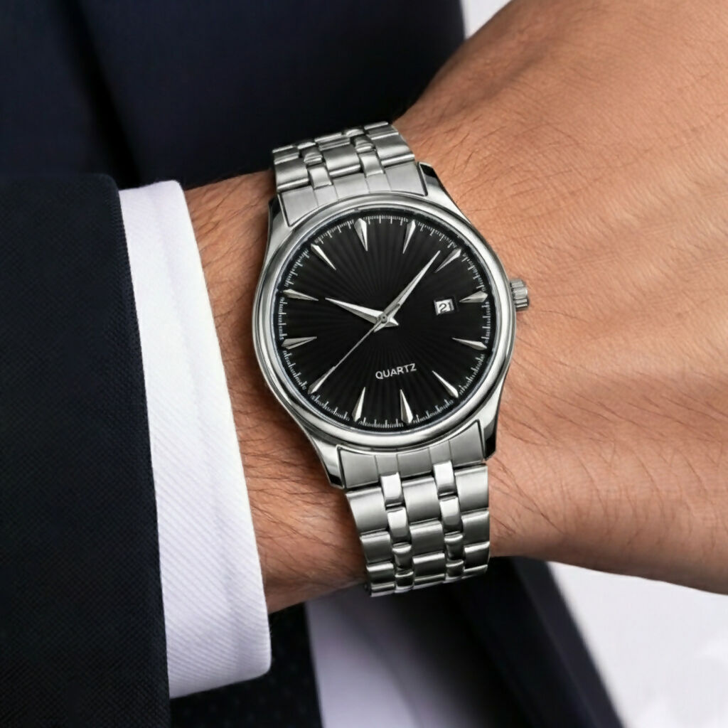 LOREM Quartz Analog Stainless Steel Strap Watch with Date Display LR171 LOREM