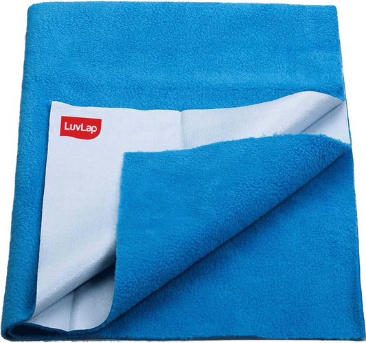 Luvlap Instadry Extra Absorbent Dry Sheet/Bed Protector Royal Blue 0m+ Medium (70x100 cm)