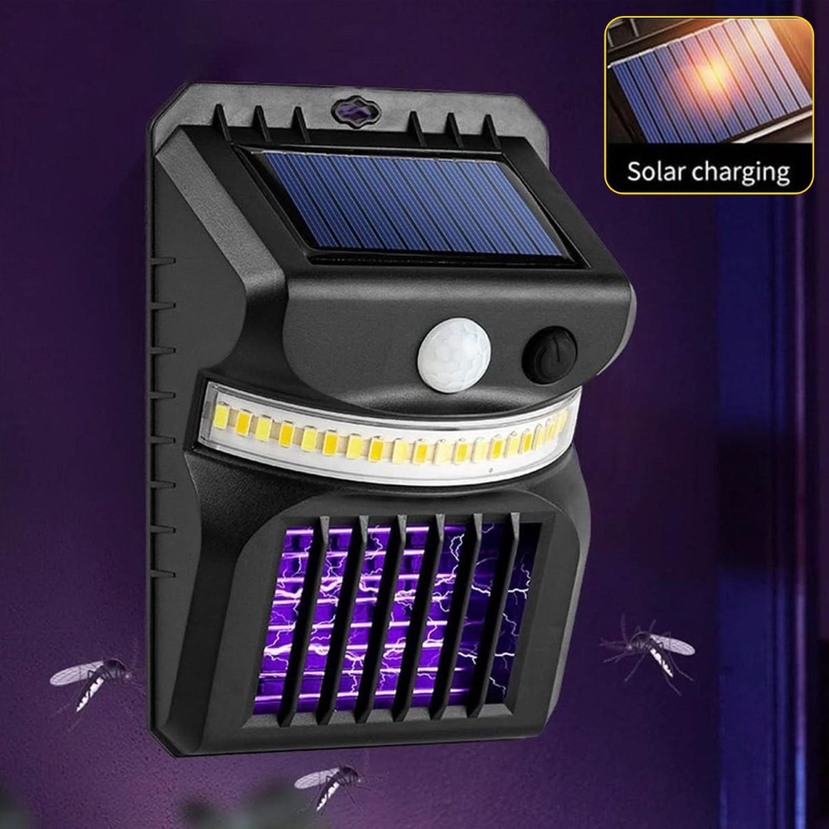 Bug Zapper Outdoor 2 In 1 Solar Mosquito Zapper Lamps (1 Pc) HP DD