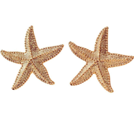 Gold Plated Starfish Earrings