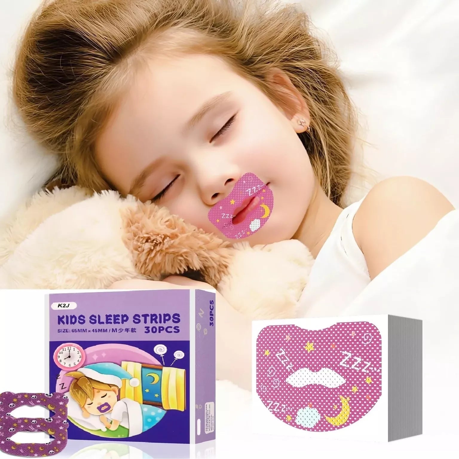 Anti Snoring Lip Strips (30 Pcs) – Sleep Better with Natural Nasal Breathing Bindal