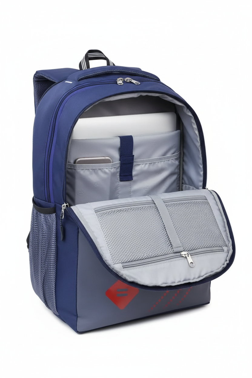 30 L Medium Laptop Backpack for Unisex - Navy Blue SUPER