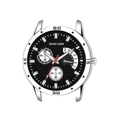 Men’s Analog Wrist Watch | Sleek Stainless Steel Strap with Day Function Feature