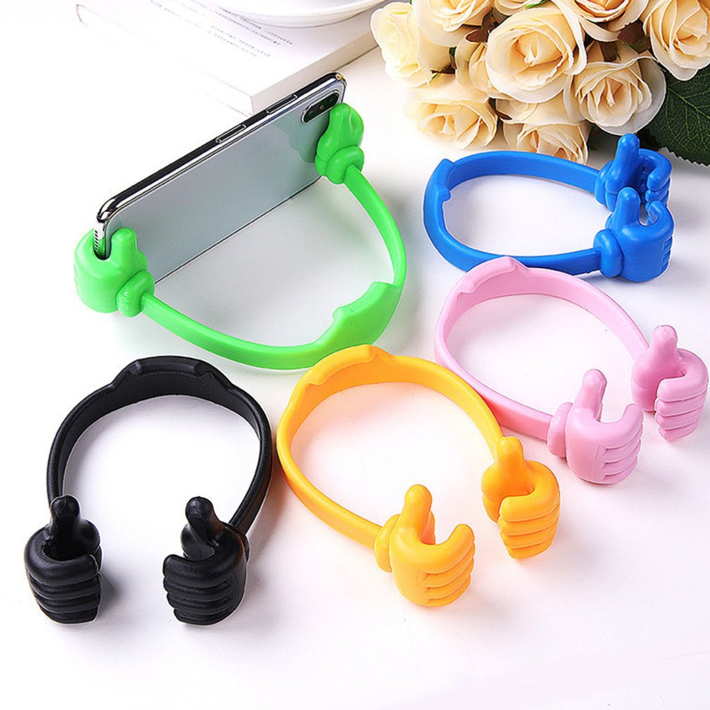 4 Pc Hand Shape Mobile Stand – Lightweight & Portable