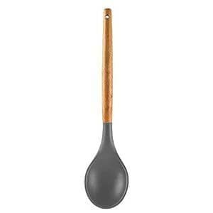 P-plus international wooden handles BPA free non toxic silicone turner spatula spoon - HalfPe