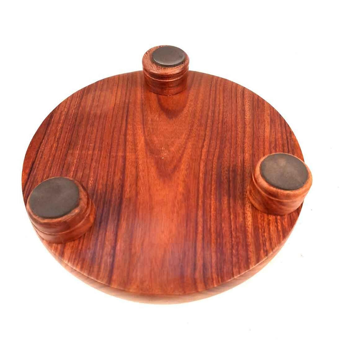 Rose Wood Chakla / chapati maker (Brown) - HalfPe