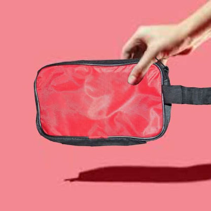 Portable Travel Hand Pouch shaving Kit Bag For Multipurpose Use (Red)