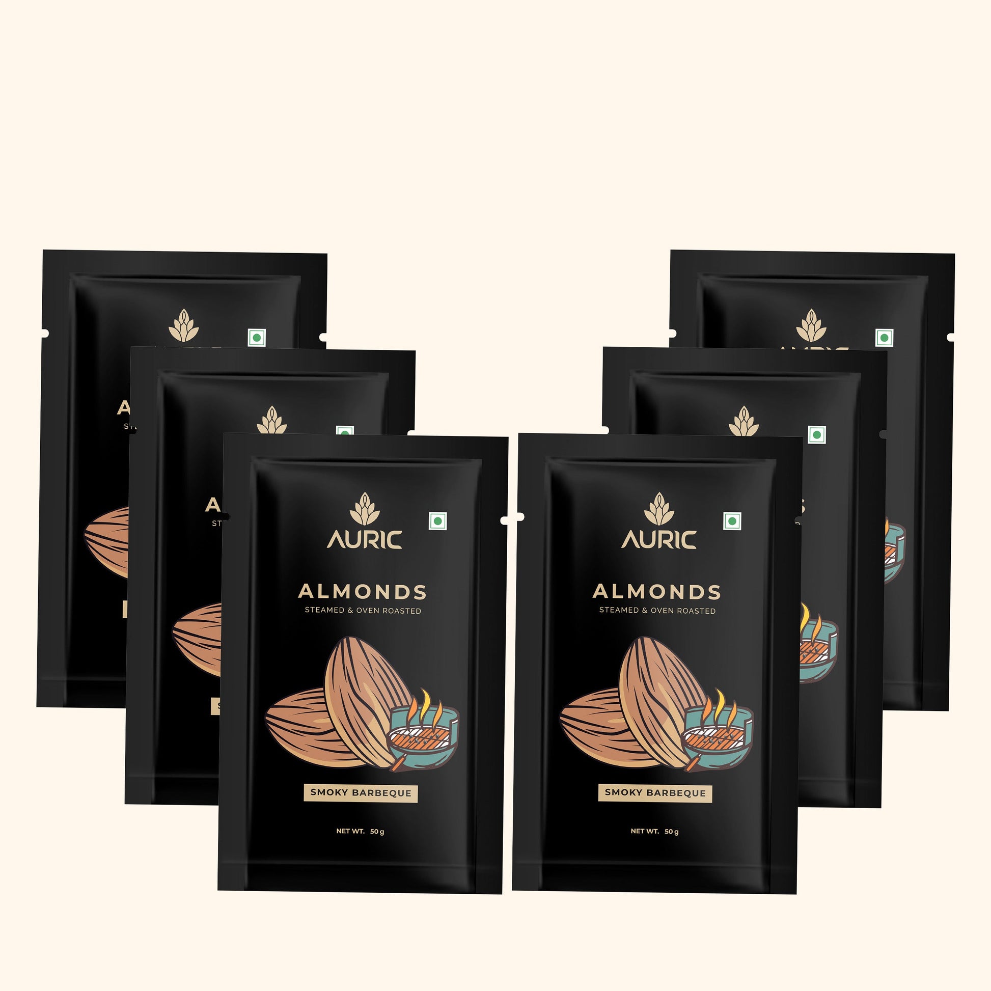 Auric Almonds Smoky Barbeque 50g Zenith Drinks