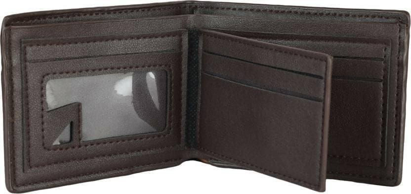 ZEVORA Men Casual Brown Genuine Leather Wallet (4 Card Slots) - HalfPe