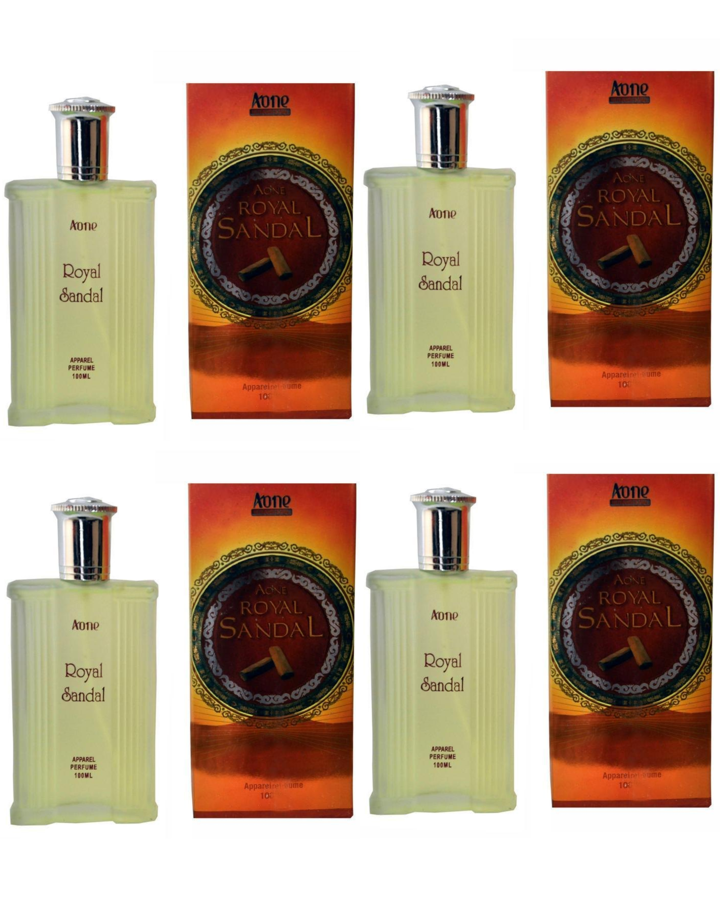 A one Royal Sandal Perfume For men 100ML Each (Pack of 4)