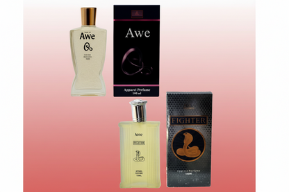 Aone AweQ Perfume and Fighter Perfume 100ml each (pack of 2, 200ml) Gimanifragrances