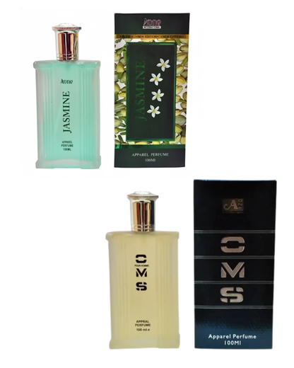 A one Jasmine and CMS Perfume 100ML Each (Pack of 4) Eau de Parfum - 400 ml (For Men)