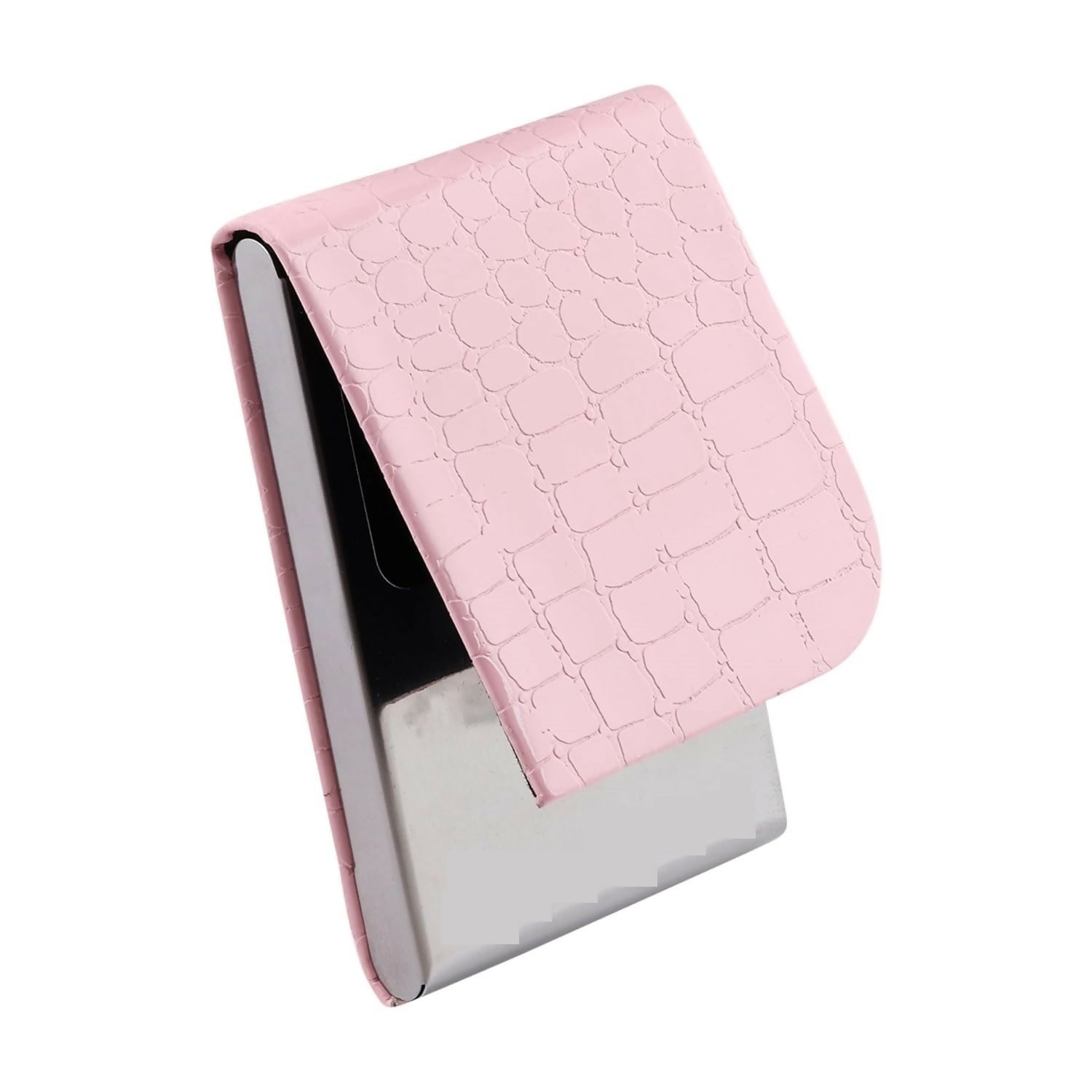 Pink PU Leather Business Visiting1