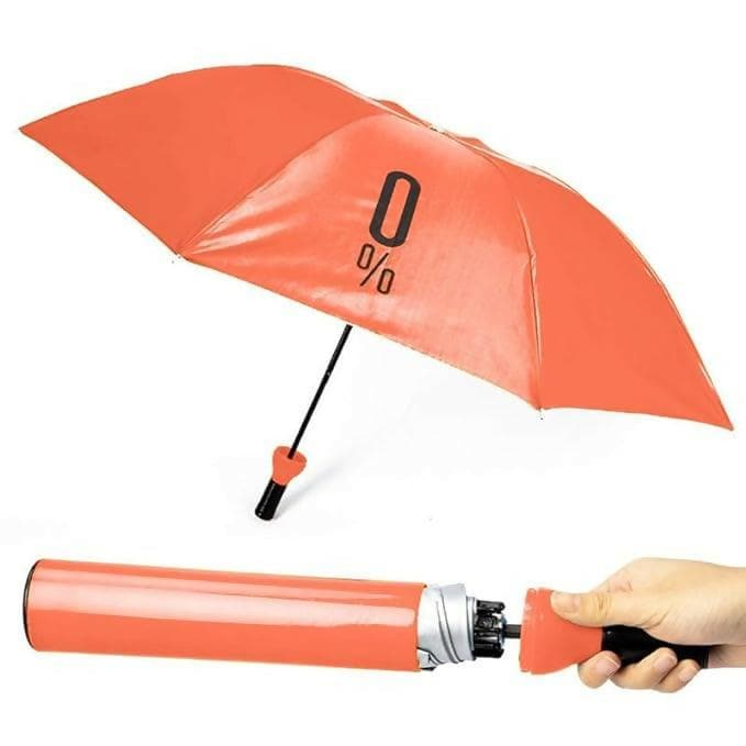 Virtual Brain 3 Fold with Auto Open and Close Bottle Umbrella, Large Umberalla (Burgendy) - HalfPe