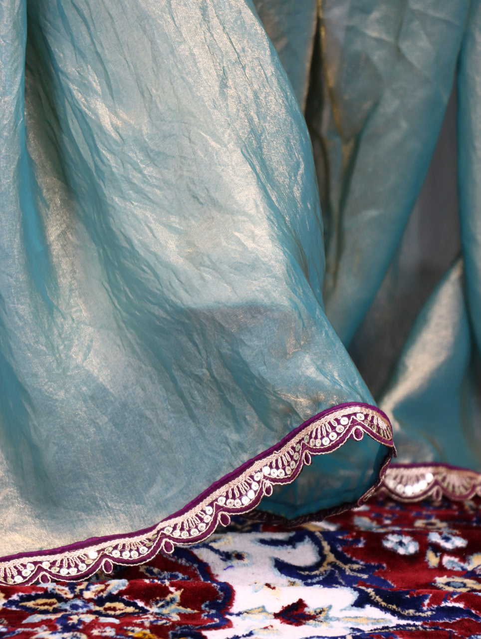 Premium Fendy Silk Saree With Unstitch Velvet Blouse