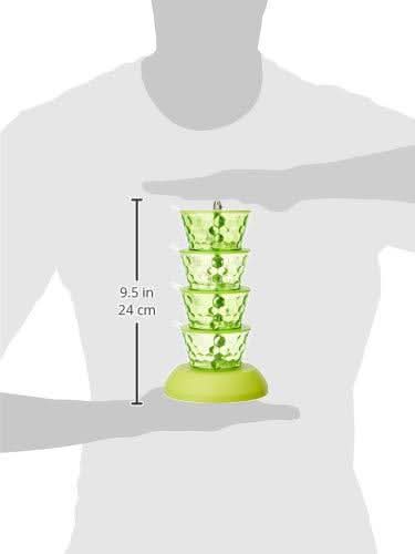 4 In 1 Multipurpose 360 Degree Rotating Pickle Rack Container For Kitchen