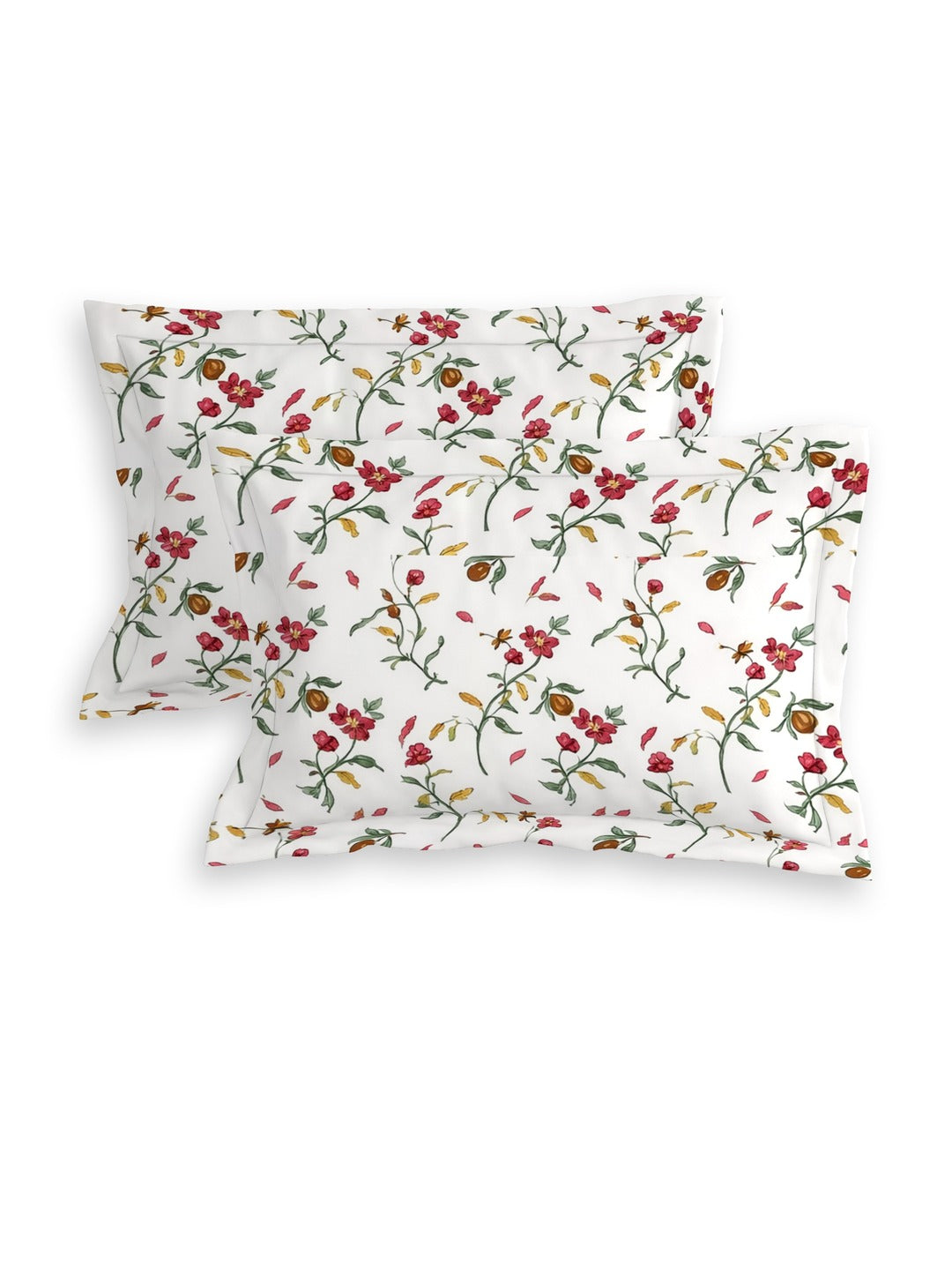 Petal 100% Pure Cotton Collection Percale Super King Bedsheet With 2 Pillow Covers